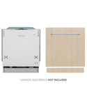 ZLINE 24 in. Panel Ready Top Control Built-In Dishwasher with Stainless Steel Tub, 52dBa, Open Box-Good Condition main image.