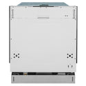 ZLINE 24 in. Panel Ready Top Control Dishwasher with Stainless Steel Tub, 52dBa (DW7713-24)