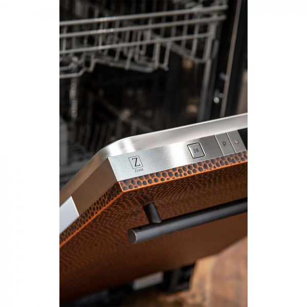 ZLINE 24 in. Top Control Dishwasher with Stainless Steel Tub and Modern Style Handle, 52dBa (DW-24)