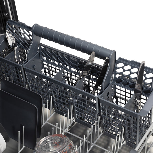 ZLINE 24 in. Monument Series 3rd Rack Top Touch Control Dishwasher in Stainless Steel with Stainless Steel Tub, 45dBa (DWMT-304-24)