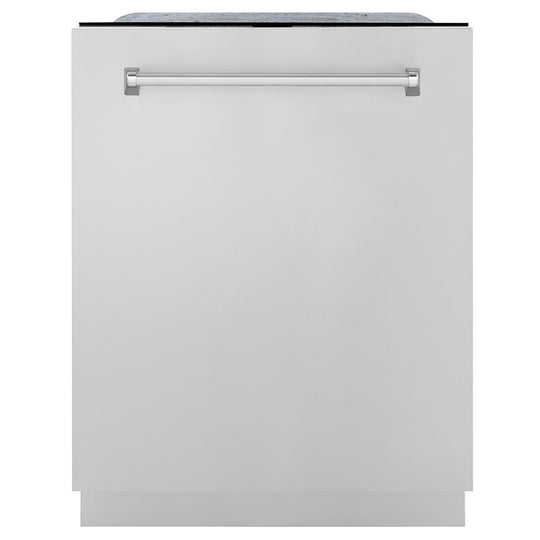 ZLINE 24 in. Monument Series 3rd Rack Top Touch Control Dishwasher in Stainless Steel with Stainless Steel Tub, 45dBa (DWMT-304-24)