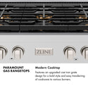 ZLINE 48 in. Paramount Gas Rangetop with 8 Burner DuoPro™ Cooktop in Stainless Steel (PSRT48)