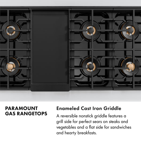 ZLINE 48 in. Paramount Gas Rangetop with 8 Burner DuoPro™ Cooktop in Stainless Steel (PSRT48)