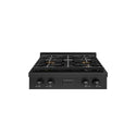 ZLINE 30 in. Paramount Gas Rangetop with 4 Burner DuoPro™ Cooktop in Black Stainless Steel, Open Box-Good Condition