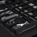 ZLINE 30 in. Paramount Gas Rangetop with 4 Burners and Porcelain Cooktop in Black Stainless Steel, Open Box-Good Condition