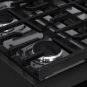 ZLINE 30 in. Paramount Gas Rangetop with 4 Burners and Porcelain Cooktop in Black Stainless Steel, Open Box-Great Condition