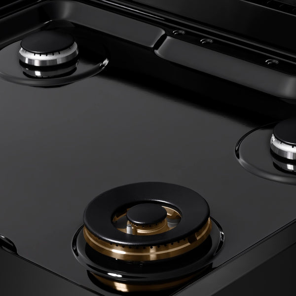 ZLINE 30 in. Paramount Gas Rangetop with 4 Burners and Porcelain Cooktop in Black Stainless Steel, Open Box-Great Condition