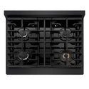 ZLINE 30 in. Paramount Gas Rangetop with 4 Burners and Porcelain Cooktop in Black Stainless Steel, Open Box-Good Condition