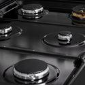 ZLINE 36 in. Paramount Gas Rangetop with 6 Burners and Porcelain Cooktop in Black Stainless Steel (SRTB-36)