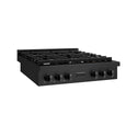 ZLINE 36 in. Paramount Gas Rangetop with 6 Burners and Porcelain Cooktop in Black Stainless Steel, Open Box-Great Condition