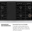 ZLINE 48 in. Paramount Gas Rangetop with 8 Burners and Porcelain Cooktop in Stainless Steel, Open Box-Great Condition