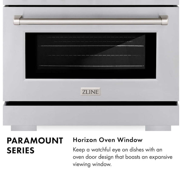 ZLINE Autograph Edition 48 in. 6.7 cu. ft. Paramount Double Oven Dual Fuel Range with 8 Burner Gas Cooktop in Stainless Steel and Polished Nickel Helix Handles and Knob Accents, Open Box-Good Condition