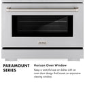 ZLINE 48 in. 6.7 cu. ft. Paramount Gas Range with 8 Burner DuoPro™ Cooktop and Dual Ovens with White Matte Doors (PSGR-WM-48)