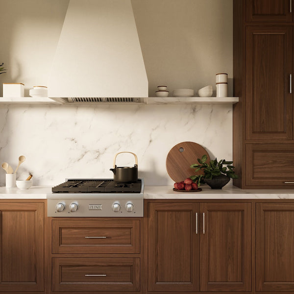 ZLINE 30 in. Paramount Gas Rangetop with 4 Burners and Porcelain Cooktop in Stainless Steel, Open Box-Good Condition
