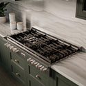 ZLINE 48 in. Paramount Gas Rangetop with 8 Burners and Porcelain Cooktop in Stainless Steel, Open Box-Great Condition