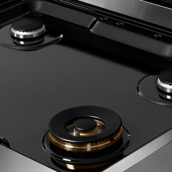 ZLINE 30 in. Paramount Gas Rangetop with 4 Burners and Porcelain Cooktop in Satin Stainless Steel, Open Box-Great Condition