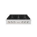 ZLINE 36 in. Paramount Gas Rangetop with 6 Burners and Porcelain Cooktop in Satin Stainless Steel, Open Box-Good Condition
