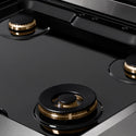 ZLINE Autograph Edition 30 in. Paramount Gas Rangetop with 4 Burners and Porcelain Cooktop in Satin Stainless Steel with Champagne Bronze Accents, Open Box-Great Condition