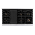 ZLINE 48 in. Autograph Edition Paramount Gas Rangetop with 8 Burners and Porcelain Cooktop in Satin Stainless Steel with Champagne Bronze Accents, Open Box-Good Condition