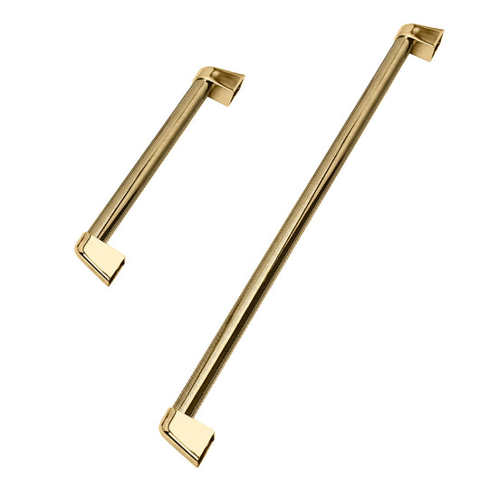 ZLINE Autograph Edition 48 in. Helix Handles (Set of 2) for Paramount and Select Ranges in Polished Gold (SGZ-054-K-G-48)