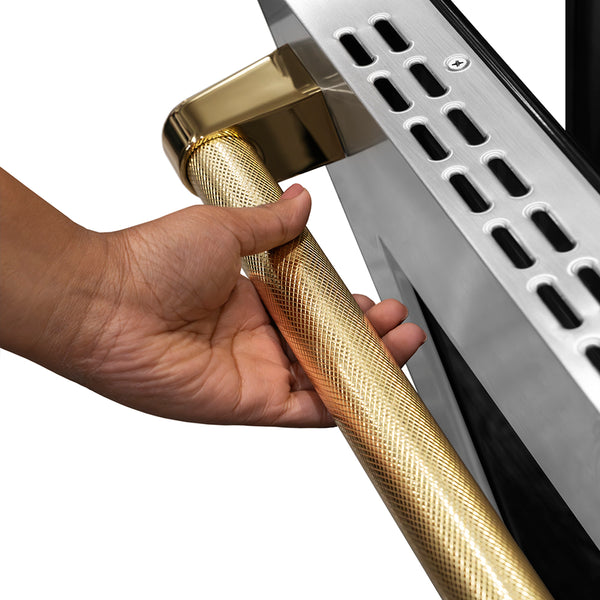 ZLINE Autograph Edition 18 in. Helix Handle (Set of 1) for Paramount and Select Ranges in Polished Gold (SGZ-054C-K-G)