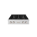 ZLINE 30 in. Paramount Gas Rangetop with 4 Burners and Porcelain Cooktop in Stainless Steel (SRT30)