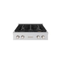 ZLINE 30 in. Paramount Gas Rangetop with 4 Burners and Porcelain Cooktop in Stainless Steel, Open Box-Good Condition