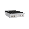 ZLINE 30 in. Paramount Gas Rangetop with 4 Burners and Porcelain Cooktop in Stainless Steel, Open Box-Good Condition