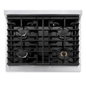 ZLINE 30 in. Paramount Gas Rangetop with 4 Burners and Porcelain Cooktop in Stainless Steel, Open Box-Great Condition