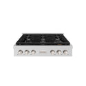 ZLINE 36 in. Paramount Gas Rangetop with 6 Burners and Porcelain Cooktop in Stainless Steel (SRT36)