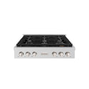ZLINE 36 in. Paramount Gas Rangetop with 6 Burners and Porcelain Cooktop in Stainless Steel, Open Box-Good Condition