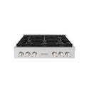 ZLINE 36 in. Paramount Gas Rangetop with 6 Burners and Porcelain Cooktop in Stainless Steel, Open Box-Great Condition