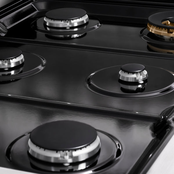 ZLINE 36 in. Paramount Gas Rangetop with 6 Burners and Porcelain Cooktop in Stainless Steel (SRT36)