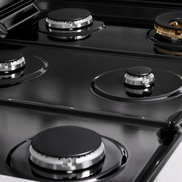 ZLINE 36 in. Paramount Gas Rangetop with 6 Burners and Porcelain Cooktop in Stainless Steel, Open Box-Good Condition