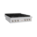 ZLINE 36 in. Paramount Gas Rangetop with 6 Burners and Porcelain Cooktop in Stainless Steel, Open Box-Good Condition