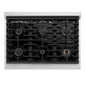 ZLINE 36 in. Paramount Gas Rangetop with 6 Burners and Porcelain Cooktop in Stainless Steel, Open Box-Good Condition