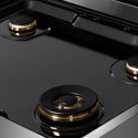 ZLINE Autograph Edition 30 in. Paramount Gas Rangetop with 4 Burners and Porcelain Cooktop in Stainless Steel with Polished Gold Accents, Open Box-Great Condition