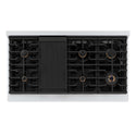 ZLINE 48 in. Autograph Edition Paramount Gas Rangetop with 8 Burners and Porcelain Cooktop in Stainless Steel with Polished Gold Accents, Open Box-Good Condition