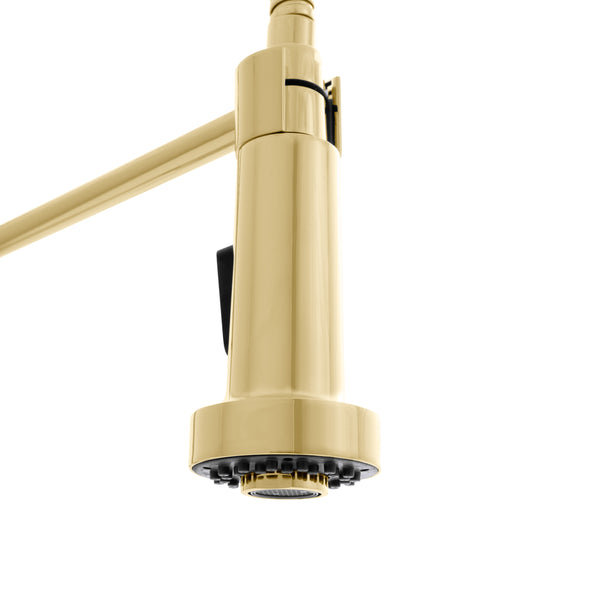 ZLINE Apollo Kitchen Faucet in Polished Gold (APL-KF-PG)