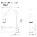 ZLINE Edison Kitchen Faucet in Polished Gold (EDS-KF-PG)