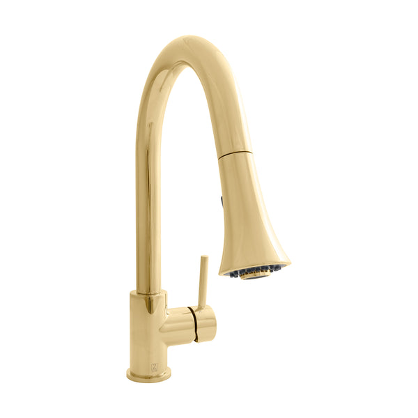 ZLINE Edison Kitchen Faucet in Polished Gold (EDS-KF-PG)