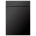 ZLINE 18 in. Compact Black Stainless Steel Top Control Built-In Dishwasher with Stainless Steel Tub and Modern Style Handle, 52dBa (DW-BS-H-18)