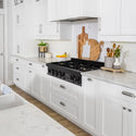 ZLINE 30 in. Legacy Gas Rangetop with 4 Brass Burners and Porcelain Cooktop in Black Stainless Steel, Open Box-Great Condition