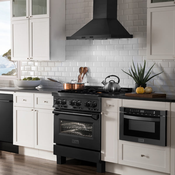 ZLINE 24 in. 1.2 cu. ft. Built-in Microwave Drawer in Black Stainless Steel (MWD-1-BS)