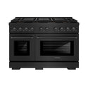 ZLINE 48 in. 6.7 cu. ft. Paramount Dual Fuel Range with 8 Burner DuoPro™ Cooktop and Dual Ovens in Black Stainless Steel, Open Box-Good Condition