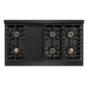 ZLINE 48 in. 6.7 cu. ft. Paramount Dual Fuel Range with 8 Burner DuoPro™ Cooktop and Dual Ovens in Black Stainless Steel, Open Box-Good Condition