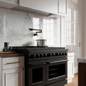 ZLINE 48 in. 6.7 cu. ft. Paramount Dual Fuel Range with 8 Burner DuoPro™ Cooktop and Dual Ovens in Black Stainless Steel, Open Box-Great Condition