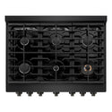 ZLINE 36 in. 5.2 cu. ft. Paramount Dual Fuel Range with 6 Burner Gas Cooktop and Electric Convection Oven in Black Stainless Steel, Open Box-Good Condition