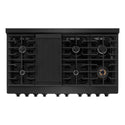 ZLINE 48 in. 6.7 cu. ft. Paramount Double Oven Gas Range with 8 Burner Cooktop in Black Stainless Steel, Open Box-Good Condition