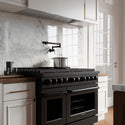 ZLINE 48 in. 6.7 cu. ft. Paramount Gas Range with 8 Burner DuoPro™ Cooktop and Dual Ovens in Black Stainless Steel, Open Box-Good Condition